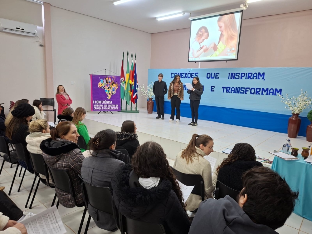 2ª Conferência Municipal dos Direitos da Criança e do Adolescente é realizada entre Secretaria da Educação e Cultura, Secretaria da Assistência Social e Habitação e escolas do município