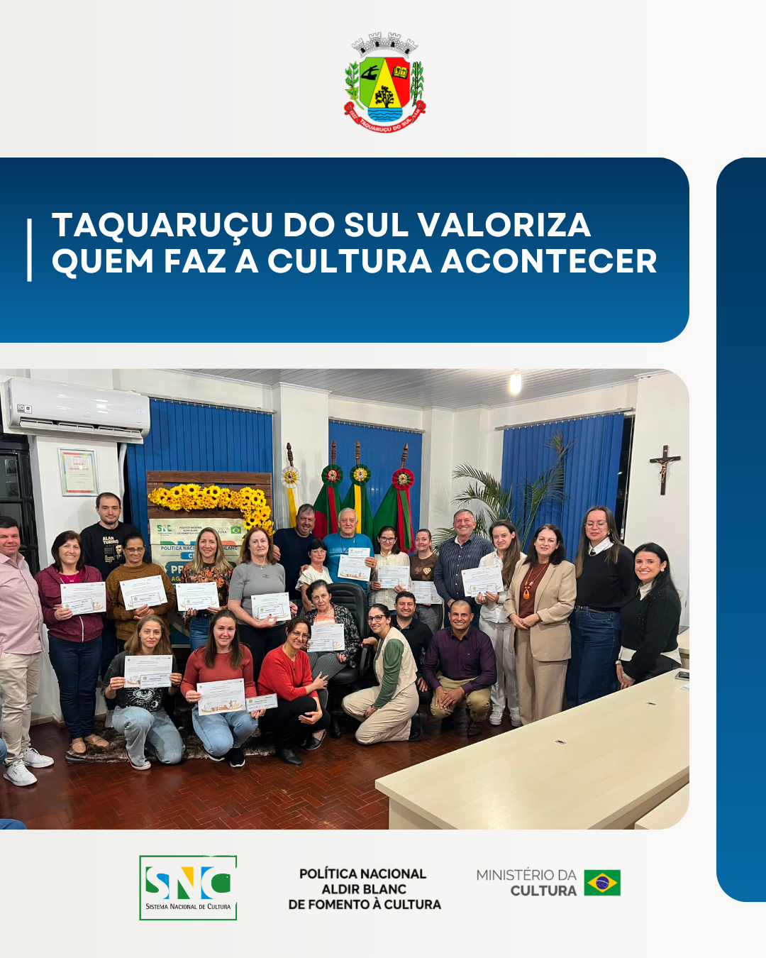 Taquaruçu do Sul valoriza quem faz a cultura acontecer